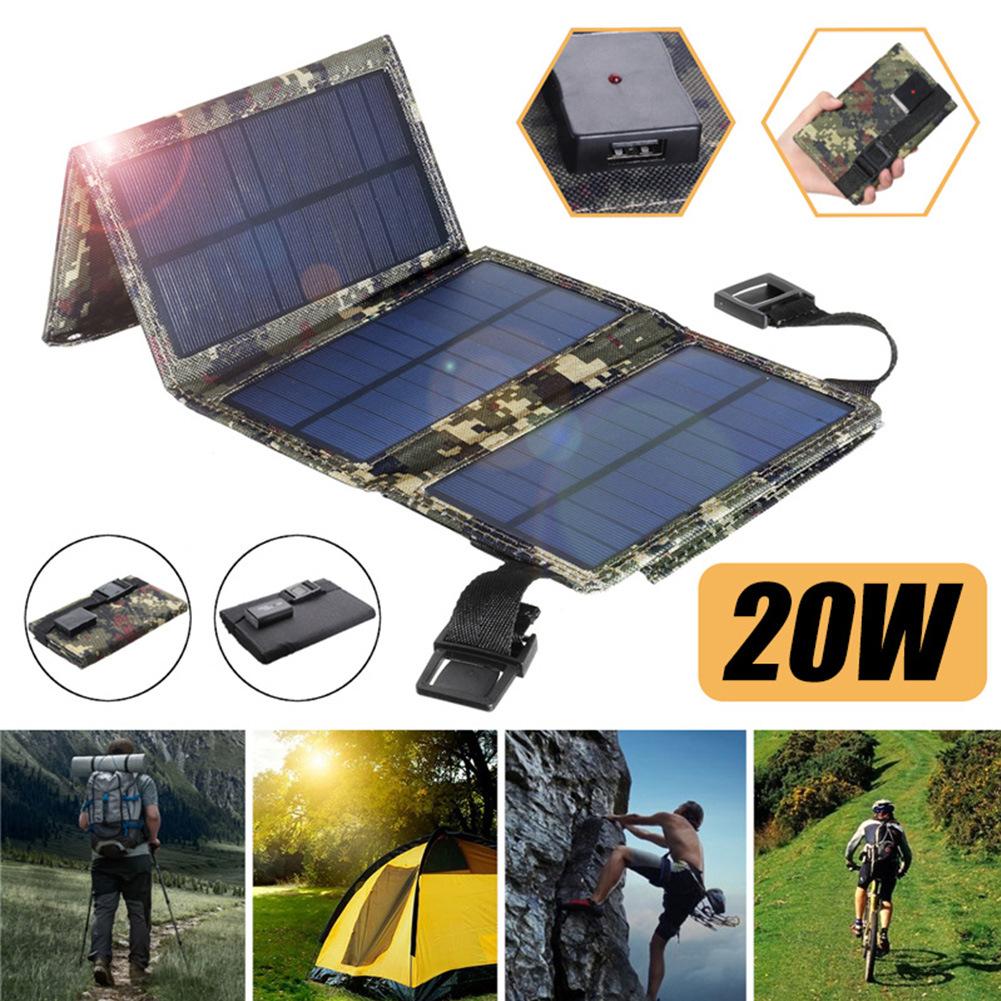 20W Monokristal Katlanabilir Güneş Paneli